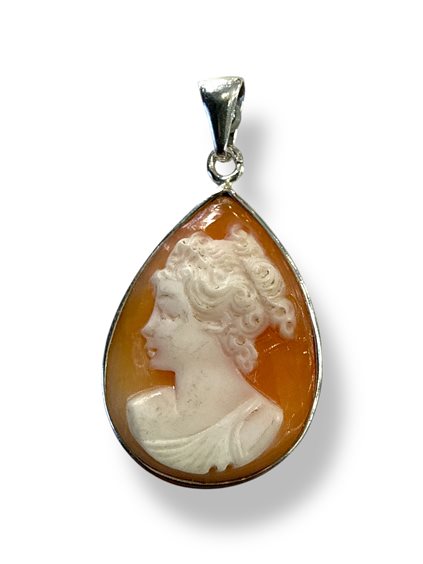 Pendant Mandile 1922 Woman Cammei  in Silver Conchiglia 2MCICM73 - 2MCICM73